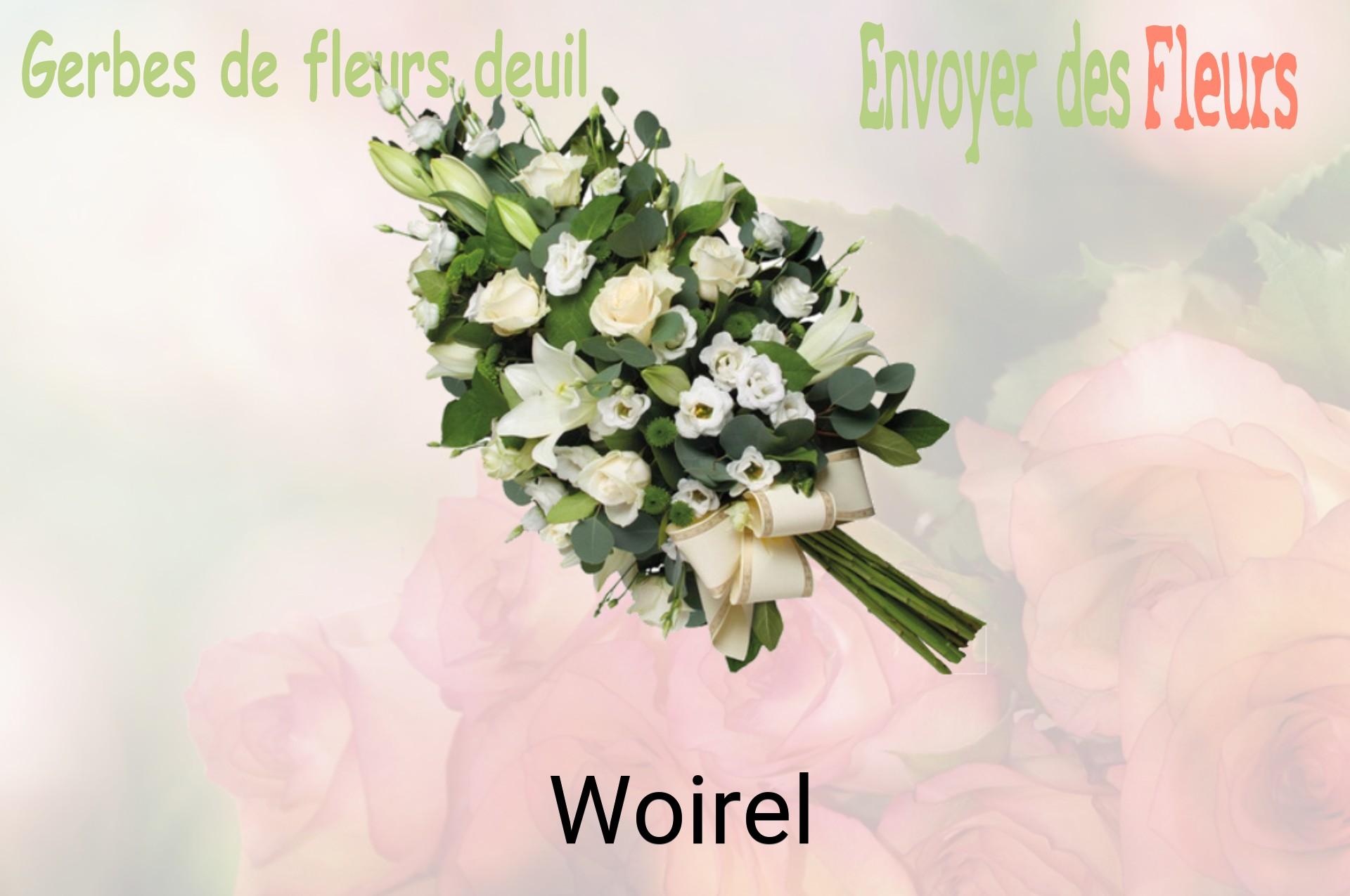 Gerbe de fleurs de deuil livrée à Woirel